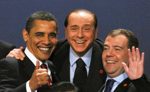 Obama, Berlusconi, Medvedev